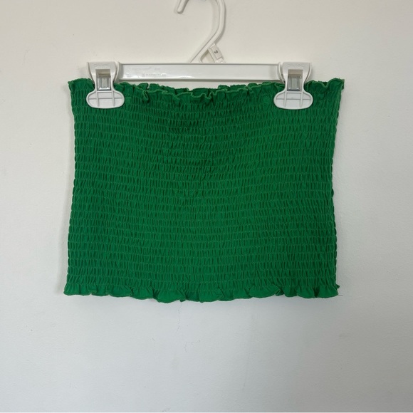 SWEETBEI J STRAPLESS RUCHED BANDEAU CROPPED TUBE TOP - Picture 5 of 5